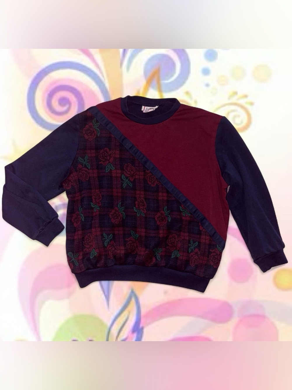 vtg 90s grandmacore crewneck sweatshirt - cricket lane, fits like xs